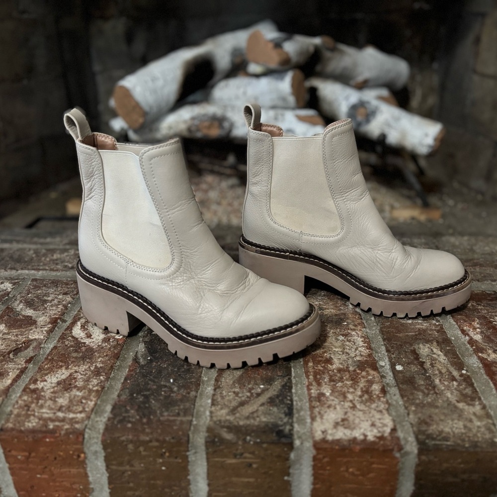 Nordstrom Cream Ankle Booties